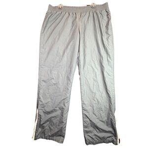 Nike Track Pants Youth XL Gray Mesh Lined Athletic Windbreaker Warm Up (36x31)